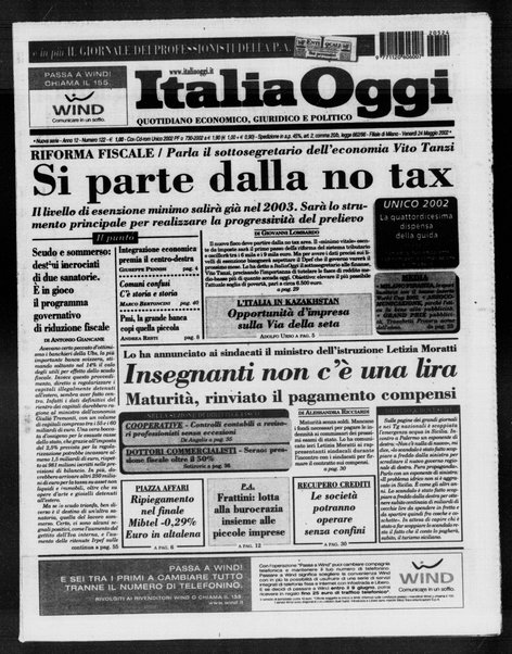 Italia oggi : quotidiano di economia finanza e politica